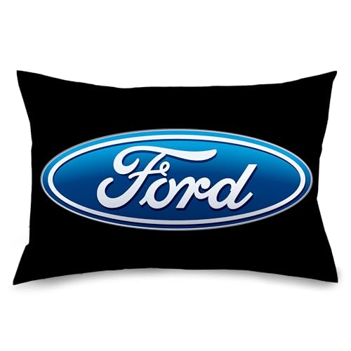 Pillowcase Ford Oval Logo Black Blue Standard, 6' x 10'