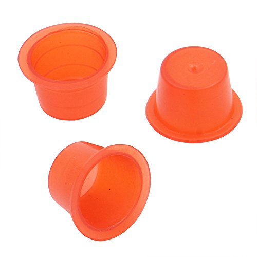 CINRA 1000pcs Medium Tattoo Red Ink Cups Plastic Caps Tattoo Supplies