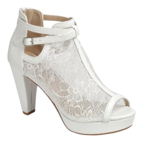 Forever Womens Peep Toe Mesh Sandals Buckle Strap Bootie Shoes