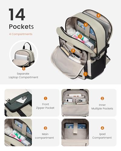 Mochila para laptop LOVEVOOK 15.6 pulgadas para mujer miniatura 3