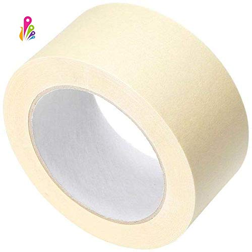 ECOCCEL, Cinta carrocero pintor. Cinta para pintar en interior. Ideal para pintura pared, ventanas, puertas, etc. 50cm x 45m. Pack 2 unidades