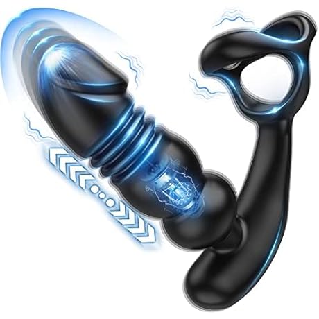 Thrusting Anal Vibrator For Men Pleasure