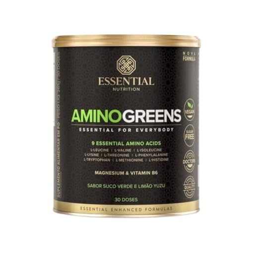 Amino Greens Lata (240g) - Essential Nutrition, Essential Nutrition