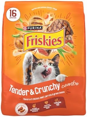 Purina Friskies Tender and Crunchy Combo with Flavors of Chicken,...