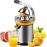  THREMA Spremiagrumi Automatici di Agrumi, Spremiagrumi Professionali di Arance E Limoni da 130 W, Spremiagrumi Elettrici di Arance in Acciaio Inossidabile, Senza Perdite, per Succo Appena Spremuto