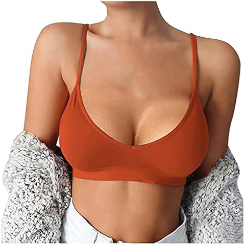 1/5 PCS Sports Vest for Women Seamless Bra Unpadded Sports Vest Underwear for Women Wireless Wrap Chest Crop Top Free Size (Red, One Size) Cover
