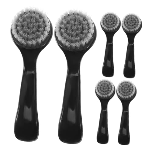 LRXIYODE 6 piezas Cepillo Facial de Limpieza Profunda Cerdas Nylon Duradero Multiusos para Polvo Manicura Limpieza Rápida y
