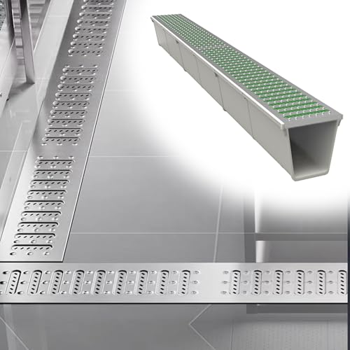 Gestion efficace des eaux avec le kit de caniveaux en acier inoxydable