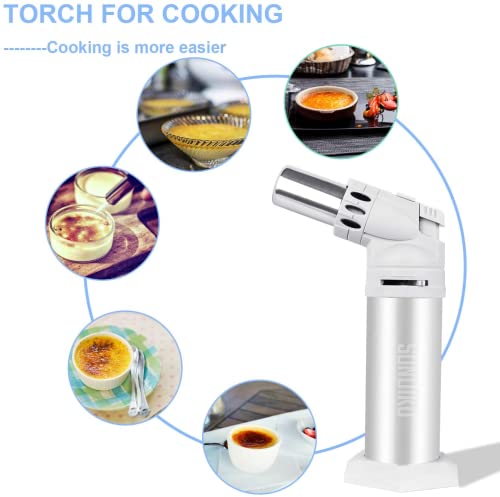 Mini Kitchen Torch, Sondiko Butane Torch Refillable Blow Torch Lighter With Adjustable Flame&Safety Lock For Cooking, Bbq, Creme Brulee, Diy, Soldering (Butane Gas Not Included) #TOP4
