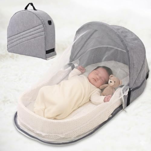 ベッドインベッド 折りたたみ 蚊帳付き 新生児 添い寝 ベビーベッド コンパクト 軽量 洗濯可能 軽量 持ち運び簡単 iimono117 - iimono117 - 商品画像