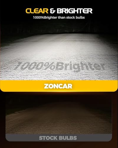 Image of 9005 9006 LED Light Bulbs Combo, 100,000LM 6500K Cool White, HB3 HB4 Driving Light Bulbs, IP68 Proof 1:1 HB3 HB4 Size Plug N Play, Pack of 4
