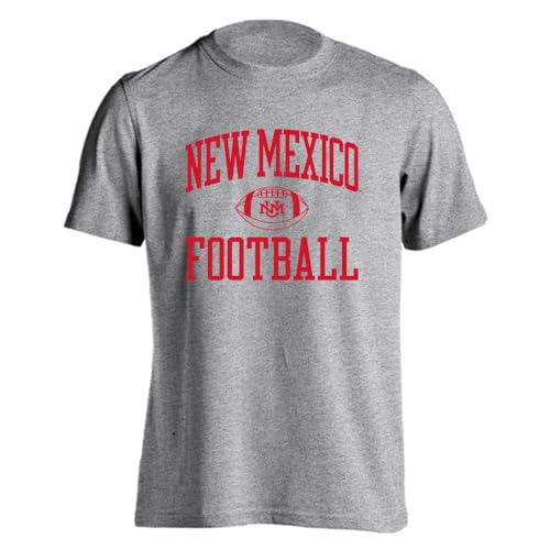Sport Your Gear New Mexico Lobos Football Game Day Traditions Short Sleeve Athletic Heather Large T-Shirt – Officially Licensed College Fan Tee – UNM Apparel