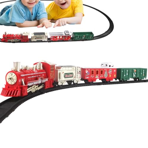 Yongmcxhhj 子供向けおもちゃ電車 | 音楽付き 車 おもちゃ,発光ダイオード 電動 汽車 模型,男の子 女の子 子供 家庭 旅行 学校 寝室 幼稚園 リビングルーム向け