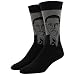 Socksmith Mens' Novelty Crew Socks "Obama" - Heather Gray