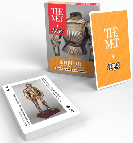 Lingo The Met Collection Of Armour Playing And Educational Cards | 52 Count Deck Of Playing Cards | Art Flashcards With Key Trivia | The Metropolitan Museum Of Art Collection Cards #TOP6