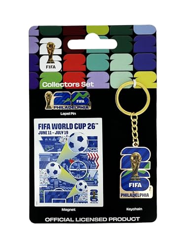 Image of FIFA World Cup Host City Collector's Set - Includes Lapel Pin, Keychain & Magnet - Celebrates Your Favorite Host City