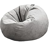 Kisoy Bean Bag Chair Cover (No Filler) Stuffed Animal Storage Bean Bag Cover Pets Dogs/Cats Lazy Beds. Washable Ultra Soft Corduroy Stuffed for Organizing Plush Toys or Textile, Sack Bean Bag