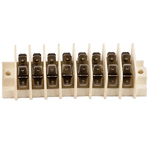 K4 Terminal Block With Tab Terminals, 8 Circuit Rated For 30 Amps Per Circuit
