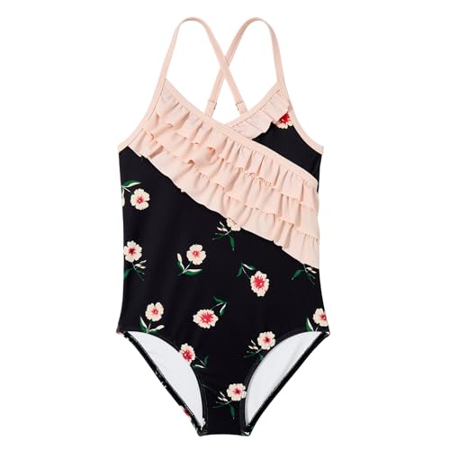 Image of Zando One Piece Swimsuit Toddler Girls 2-10 Years - Sleeveless Cute Swimwear Quick Dry Bathing Suits Summer Beach Wear