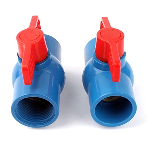 Válvula de bola de PVC de 40mm con paso recto hembra para sistemas de riego 3
