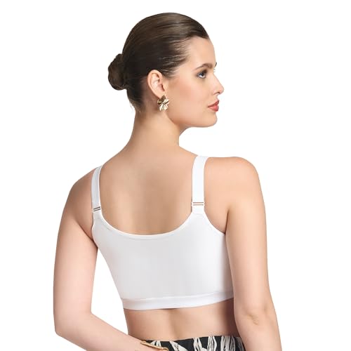 Image of TRYLO Cotton Riza Women's Non-Padded Non-Wired,Full Coverage,Seamless Front Open Bra