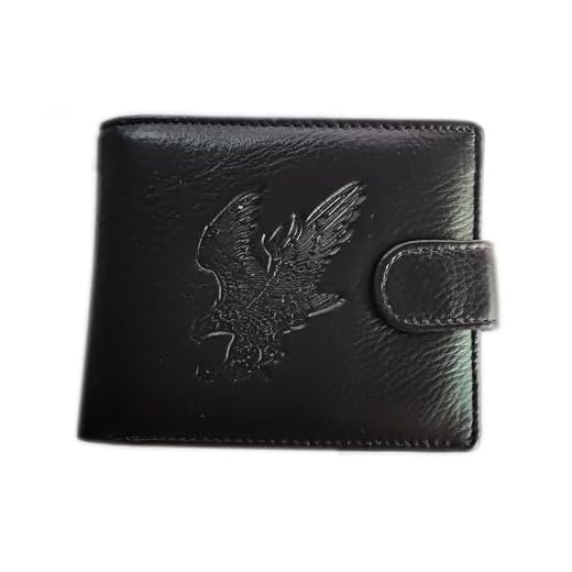 East Rain Carteira masculina Cool Eagle Totem couro de vaca vertical com zíper para vários cartões, Águia B, 11.5*9.5cm*1.5cm