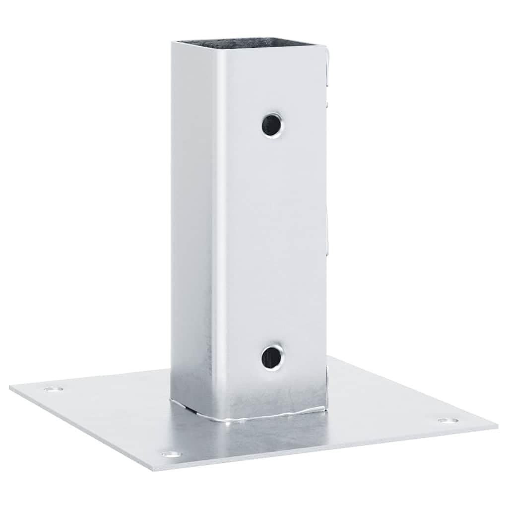 Pfostenträger Quadratisch 12 Stk 46x46mm Stahl Verzinkt | Feuerverzinkt, Korrosionsbeständig, Für Pavillon Zaun Geländer, Montagezubehör separat