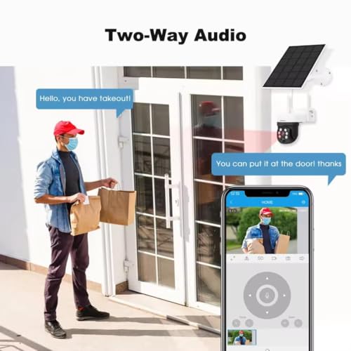 Image of Maizic Smarthome Ultracam WiFi Solar Security Camera 4MP 2K WiFi FHD HD Solar Outdoor IP66 Waterproof Coloured Day Night Vision Live View Two Way Audio 128 GB Supportable