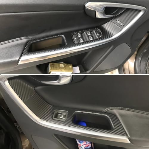 Panneau central carbone Volvo XC60 pour masquer rayures console - 4