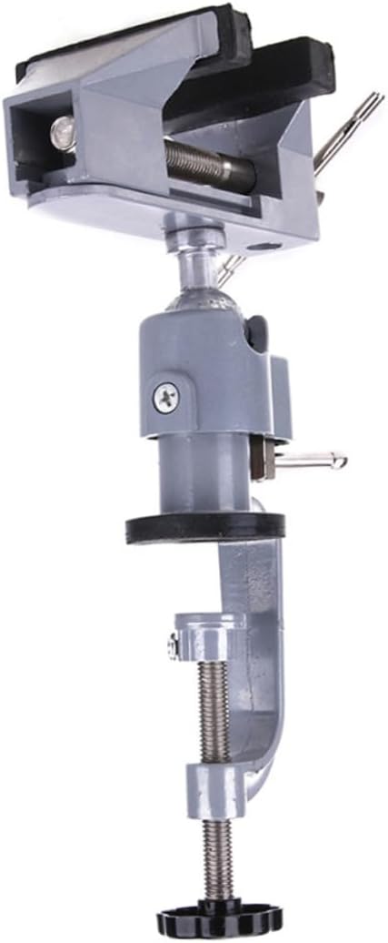 360degree Rotary Vise for Bench Table Swivel Bench Vise Clamp Aluminum Alloy Jaws Easy to Fit