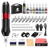Tattoo Kit,Solong Professional Tattoo Gun Kit for Beginners Rotary Tattoo Machine with Carry Case…