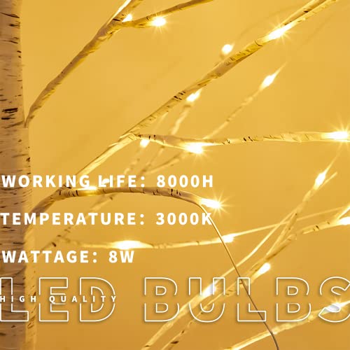 Welitesim 24” Birch Tree Light 24 Lamp Beads Fashion Table Lamp Christmas Decoration New Year's Light Powered By Usb Interior Lighting Reading Living Room Light Living Room Decorations #TOP3