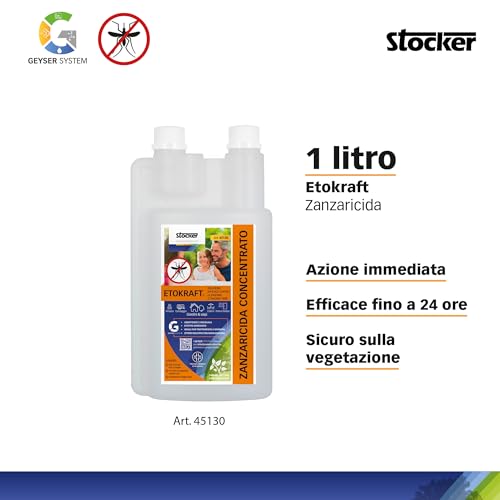 STOCKER - Pompa a Zaino Ergomist 15 L - Elettrica a Batteria 21 V - Kit Anti Zanzare Professionale - Alta Capacità e Autonomia - 4