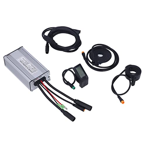 Motor de bicicleta eléctrica - Kit de sellado de agua para motor de velocidad de 500 W, controlador de velocidad totalmente configurado con panel LCD4 para modificación de bicicleta eléctrica DIY