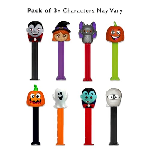 Halloween Pez Candy Dispenser Variety 3 Pack- Pez Dispensers Halloween Candy, Pez Halloween Treats, Pez Holiday Halloween Pez Dispenser Bulk by Snackivore - Thumbnail 2