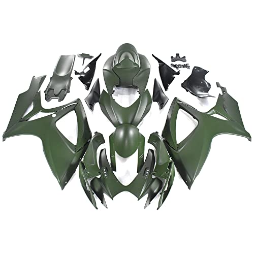 Army Green Fairings For Suzuki 2006 2007 GSXR600 GSXR750 K6 06 07 Body Kit