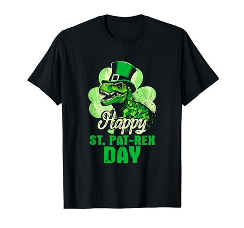 Feliz Día de San Patricio - Divertido T-Rex de la suerte Día de San Patricio Camiseta
