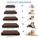 CHHKON Dog Bed Covers Replacement Washable Waterproof Pet Puppy Bed Cover for Dog(Brown,48x30x6 inch)