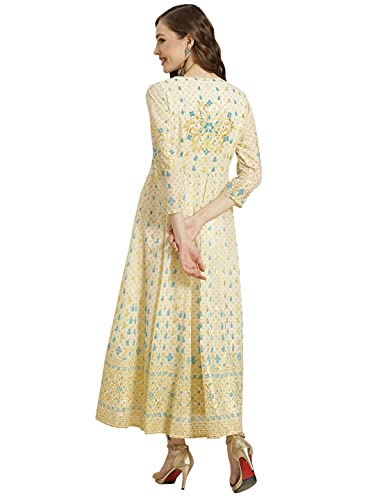 Image of Juniper Black Alphin Chiffon Printed Flared Dress with Waist Tie-up