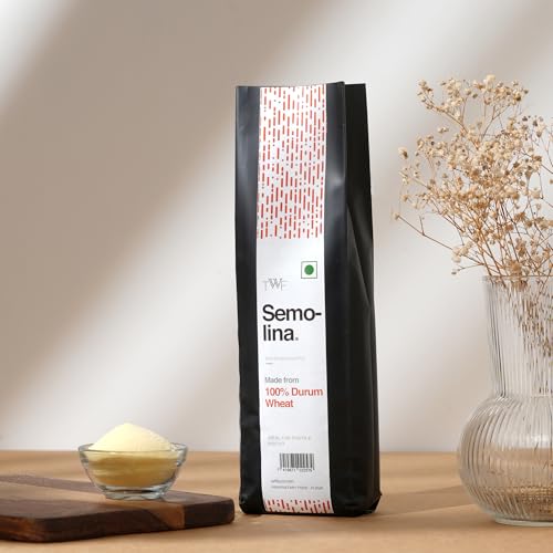 Image of TWF Durum Wheat Semolina Flour | 1 Kg | Sooji | Golden Yellow | For Pizza Dusting, Pasta (All Kinds), Gnocchi and Biscuits