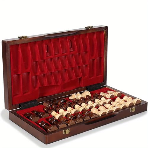 Set de Ajedrez Madera Magnético Plegable 15 Pulgadas miniatura 7