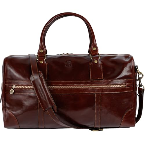 Sac de voyage en cuir fait main en Italie d'exception pour week-end chic