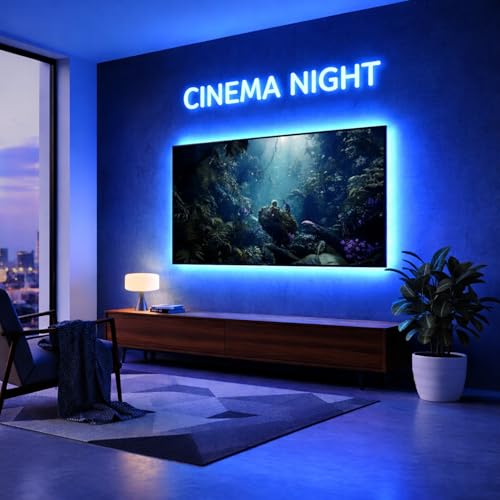 Image of Blue Neon LED Strip Light 5 Meter with Adapter | Flexible IP65 Waterproof Silicone Rope Light for Indoor and Outdoor Bedroom, Ceiling, Gaming Room, Party & Decoration