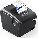 POS VALLEY Stampante Termica 80mm Bluetooth per Ricevute con Auto-cut, 260mm/s, USB + Bluetooth, Supporto Cassetto, Compatibile con Windows/Android/Linux/ChromeOS/ESC/POS