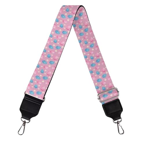 Image of Halloween Handbag Strap Canvas Purse Strap Colorful Bat Black Shoulder Strap Multicolor Bats Replacement Strap