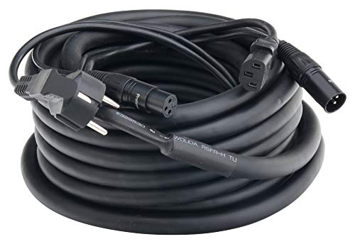 Cable de potencia 3x0.75 con señal integrada Pronomic para cajas activas 2