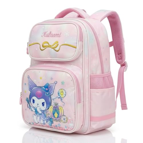 Image of 3D School Bag for Girls Boys & Kids | Lightweight Cartoon Backpack for School | Multi Compartment Primary School Bag | Durable Book and Lunch Backpack (6-13 Years)