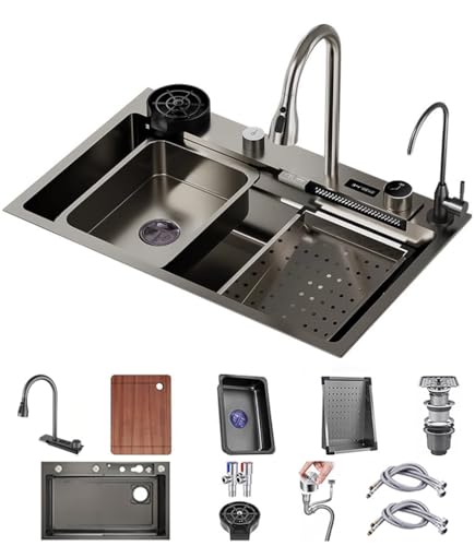 OM �X�e�����X�X�`�[�����L�b�`���V���N �����o�����֌��t�� ���@�\�E�H�[�^�[�t�H�[���o�[ �V���O���{�E�� �i�mRV �R���v���[�g�A�N�Z�T���[�Z�b�g (�F : �u���b�N�A�T�C�Y 75x45x21cm)