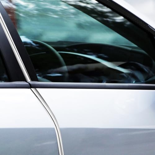 Moldura exterior de coche cromada autoadhesiva Baluue de 12 mm flexible 6