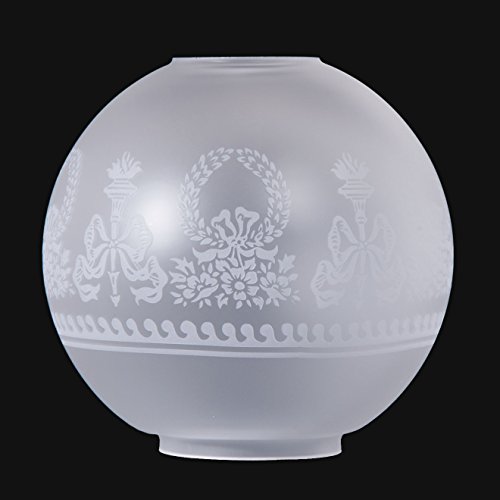 Image of B&P Lamp 9 inch Diameter, Ball Shade With Etched Filigree Design